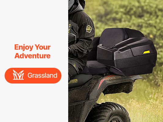 রোটোমোল্ডেড এটিভি রিয়ার কার্গো বক্স √ ভারী দায়িত্বের এটিভি ওয়াটারপ্রুফ স্টোরেজ ট্রাঙ্ক