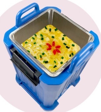 50L Rotomoulded পণ্য গরম খাবার জন্য খাদ্য প্যান ক্যারিয়ার উত্তাপ