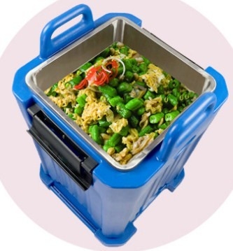 50L Rotomoulded পণ্য গরম খাবার জন্য খাদ্য প্যান ক্যারিয়ার উত্তাপ