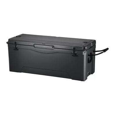 180L Rotomoulded পণ্য বরফ সংগ্রহস্থল খাদ্য কন্টেইনার রেফ্রিজারেটরের জন্য চাকার কুলার বক্স