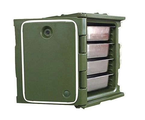 ব্লু আইসোলেটেড ফুড প্যান ক্যারিয়ার নাইলন হ্যান্ডল