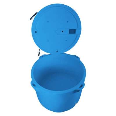 উচ্চ ঘনত্বের PU ফোম, ফোক লিফট ফুট এবং সামুদ্রিক খাদ্য প্রক্রিয়াকরণের জন্য ৩ থেকে ৫ দিন বরফ ধরে রাখার ক্ষমতা সহ রোটোমোল্ডেড কুলার বক্স