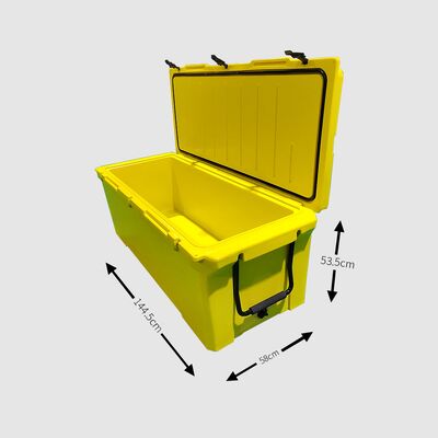 240QT বৃহত রোটোমোল্ডেড কুলার বক্স মাছধরা এবং ভ্রমণের জন্য ভারী দায়িত্ব বহিরঙ্গন আইস কার্ড