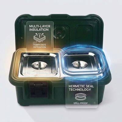 সামরিক বাহিনীর জন্য সামনের লোডিং 30L সামরিক বিচ্ছিন্ন খাদ্য বাহক