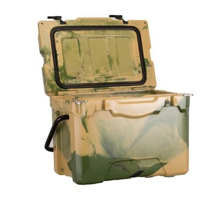 OEM 25QT পোর্টেবল রোটো মোল্ডেড আইস বক্স আউটডোর আইস ফিশিং ট্যাকল বক্স