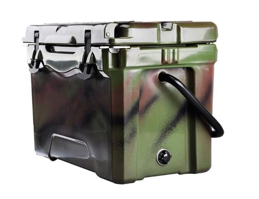 OEM 25QT পোর্টেবল রোটো মোল্ডেড আইস বক্স আউটডোর আইস ফিশিং ট্যাকল বক্স