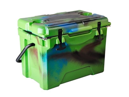 OEM 25QT পোর্টেবল রোটো মোল্ডেড আইস বক্স আউটডোর আইস ফিশিং ট্যাকল বক্স