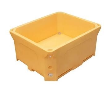 ডাবল প্রাচীর Rotomoulded পণ্য উত্তাপ মাছ বিন 1000L