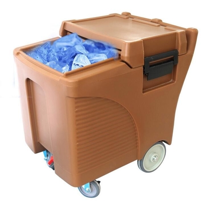 ফুড গ্রেড LLDPE 125L কমার্শিয়াল আইস ক্যাডি অন হুইল